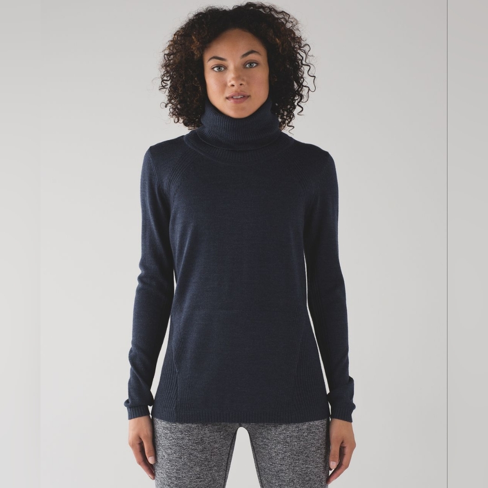 Lululemon Sweat and Savasana Sweater Heathered Inkwell